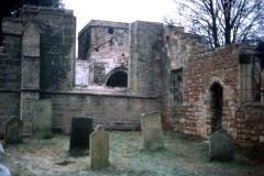 Annesley_-_Church_old_east_end_and_gravestones_colour_1985