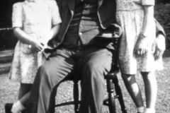 Aspley_Hall_-_Taylor_Alderman_G.E.__with_his_grandchildren_Judith__Diana_May_1952