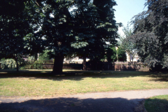 Aspley_Hall_-_The_Spinney_part_of_Hall_garden_looking_towards_the_site_of_the_Hall_1997.__Colour
