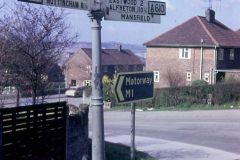 Awsworth_-_signpost_at_Awsworth_Lane_and_Kimberley_Road_April_1973_-_general_view_Nuttall_is_spelt_like_this.