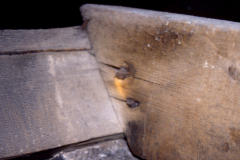 Basford_-_Basford_Hall_-_Interior_roof_space_hand_made_nails_from_the_1780s_1998_colour