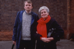 Basford_-_Basford_Hall_-_Raynor_Mrs__her_son_-_last_descendants_of_the_18th_century_Hall_family__c1990