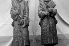 Beauvale_Priory_-_Martyrs_of__Beauvale_3_Both_Saints_together._Wooden_statues_in_Eastwood_R.C._church