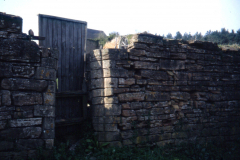 Beauvale_Priory_-_Postern_gate_in_wall_colour_1996