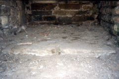 Beauvale_Priory_-_Priors_House_worn_step_into_interior_colour_1996