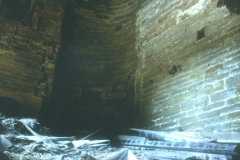 Beauvale_Priory_-_Priors_house__interior_with_circular_void_for_spiral_staircase_1996._Colour