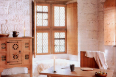 Beauvale_Priory_-_Reconstructed_cell_Mount_Grace_N._Yorks_the_downstairs_living_area_colour_1996
