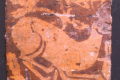 Beauvale_Priory_-_tile_from_Chapter_House_-_colour_1999