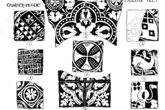 Beauvale_Priory_-_tiles_photocopy_of_tiles_found_in_the_Chapter_House_in_1908_excavations_nos._1_-_9