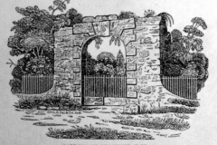 Broxtowe_-_Broxtowe_Hall_-_the_gateway_and_arch_in_1835_woodcut_by_A._Barker_with_gates_still_in_place