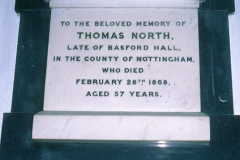 Cinderhill_-_Cinderhill_church_-_Plaque_to_Thomas_North_-_pre_1984.__Taken_in_1976