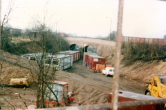 Cinderhill_-_Cutting_with_workmens_huts_in_it_by_the_Stephenson_bridge_Bagnall_Road_1987