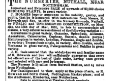 Advert_for_the_Nurseries_Nuthall_Mr_Richard_Edwards_1865_5th_May