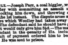 Assault_Joseph_Parr-_Sydney_Woolley_1857_15th_January