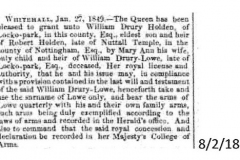 Name_change_William_Drury-Lowe_1849_8th_February