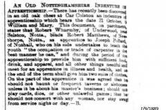 Nottingham_Indenture_Joseph_Pollard_carpenter_21st_October_1680s_1889_7th_September