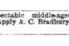 Servant_wanted_Mr_Albert_Curson_Bradbury_1891_2nd_February